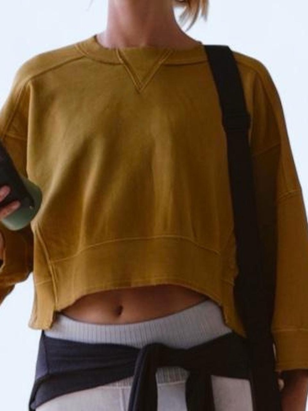 FP Movement by Free People - Intercept Short Sleeved, Cropped Sweatshirt